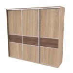 Nábytek Mikulík Skříň FLEXI 3 - 3x dveře dělené LTD ROZMĚR: (š/v/h) 280 x 220 x 65 cm