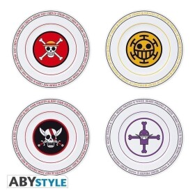 One Piece Porcelánové talíře - sada 4 ks