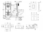 GROHE - Rapid SL Set předstěnové instalace, klozetu a sedátka ME by Starck, Rimless, SoftClose, tlačítka Skate Cosmo, chrom 38528SET-KM