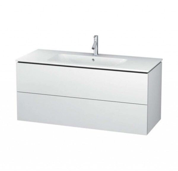 DURAVIT - L-Cube Umyvadlová skříňka 55x122x48 cm, 2 zásuvky, bílá mat LC624301818