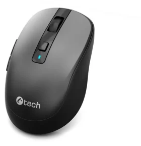 C-TECH WLM-19 / Bezdrátová optická myš / tichá tlačítka / 1600DPI / 6 tlačítek / BT5.0/2.4GHz / 1xAA (WLM-19)