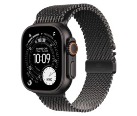 Apple Watch Ultra 3 GPS + Cellular 49mm Black Titanium Case with Black Titanium Milanese Loop - Medium EDF_1218981