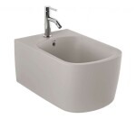 KLUDI - Resa S Závěsný bidet, otvor pro baterii, matná písečně šedá 27BIW01O2