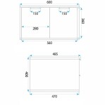 REA - Koupelnová skříňka pod umyvadlo Core 60cm White REA-M0400