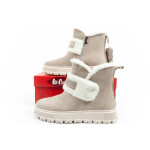 Dámské zimní kotníkové boty LCJ-25-01-3739L Béžová s ecru - Lee Cooper béžová-ecru 41