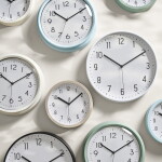 Ib Laursen Nástěnné hodiny Cream Ø 26 cm, krémová barva, plast