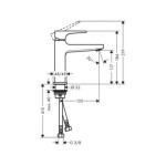 HANSGROHE - Metropol Umyvadlová baterie s výpustí Push-Open, chrom 74507000