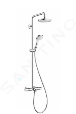 HANSGROHE - Croma Select S Vanový set 180 s termostatem Showerpipe, 2 proudy, bílá/chrom 27351400