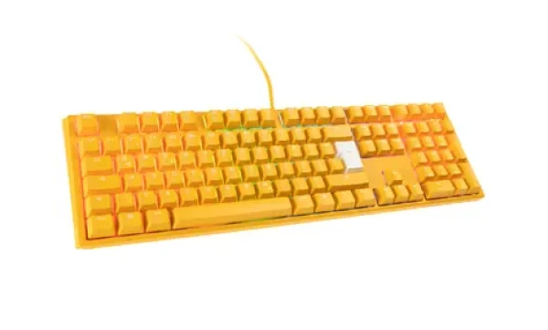 Ducky One 3 Yellow MX-Clear žlutá / Herní klávesnice / podsvícená / mechanická / drátová (USB) / DE (DKON2108ST-WDEPDYDYYYC1)