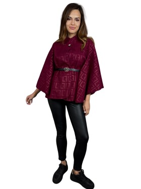 HOSH Pončo Mireen Velikost: UNI, Barva: Vínová