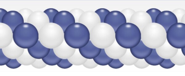 Balónková girlanda modrá chrpa - bílá 3 m balonky.cz Balónková girlanda modrá chrpa - bílá 3 m balonky.cz