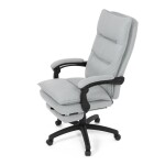 Kancelářské křeslo, synchronní mechanismus, stříbrná látka, KA-Y350 SIL