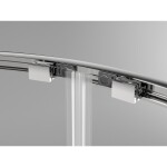 MEXEN/S - Exo čtvrtkruhový posuvný sprchový kout 80 x 80, transparent, chrom 8132-080-080-01-00
