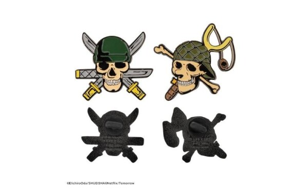 One Piece Set odznaků 2 ks - Zoro &amp; Usopp