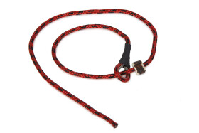 Krátké kontrolní vodítko červená/černá 4mm, Firedog Šířka/délka: 4mm / 70cm