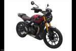 Triumph Scrambler 400 X, 24-25 Klín pod motor - 3 barvy - Karbonový vzhled-stříbrná mřížka