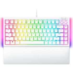 Razer BlackWidow V4 75% bílá / Herní klávesnice / mechanická / Razer orange / RGB / USB-C/ US Layout (RZ03-05001700-R3M1)