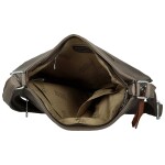 Módní dámská koženková crossbody kabelka Coveri Kisha, šedá