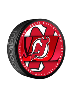 Inglasco / Sherwood Puk New Jersey Devils NHL Medallion Souvenir Collector Puck
