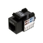 Digitus CAT Keystone Jack, nestíněný RJ45 na LSA, barva černá DN-93601