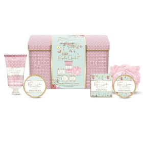 Baylis & Harding Dárková sada kosmetiky v boxu Rose & Poppy & Vanilla, růžová barva, kov, plast