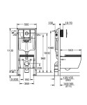 GROHE - Start Round Set předstěnové instalace, klozetu Start Round, sedátka Softclose a tlačítka Sail, chrom 103846SH00