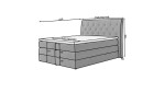 Boxspring Mirabel Rozměr: 180 x 200 cm, látka: Grande 81