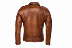 Pánská Kožená Bunda Křivák Brown Tiger Brixton Hnědá Velikost: 8XL
