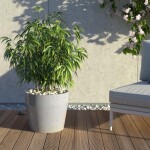 Granisil granitový květináč MONTI 35 cm Antracitový 5907440727540