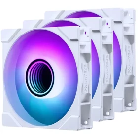 PHANTEKS M25 Gen2 PWM D-RGB 3ks bílá / 120mm / Hydraulic Bearing / 35.13 dB @ 2000 RPM / 72.72 CFM / 4-Pin PWM + 3-Pin (PH-F120M25_G2_DWT01_3P)