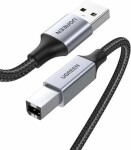 UGREEN 80802 Kabel USB-A 2.0 (M) - USB-B 2.0 (M) 1.5m černá / opletený (6957303888023)