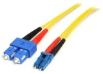 StarTech žlutá / Optický patch kabel / LC/SC / 10 m (SMFIBLCSC10)