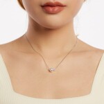 Elenys pozlacený choker náhrdelník s mořskými perlami 18K bílé zlato