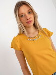 Dámská halenka LK BZ 505783.50P tmavě žlutá - FPrice 36