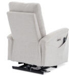 Polohovací křeslo, elektrické zabudované ovládání, béžová, látka, TV-929 CRM2