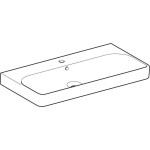 GEBERIT - Smyle Square Umyvadlo 90x48 cm, s přepadem, otvor pro baterii, bílá 500.251.01.1