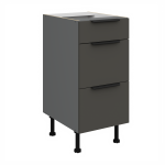 Spodní skříňka Aria ANT 40 D 3S BB - Premium Box Barva korpusu: Antracit, Barva dvířek: GR - Graphite AFM