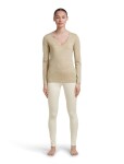 Dámské merino triko dlouhý rukáv ICEBREAKER Wmns Merino 200 Oasis LS V Neck, Bay Heather velikost: M