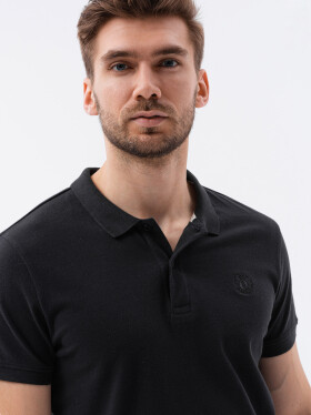 Ombre Polo trička S1374 Black