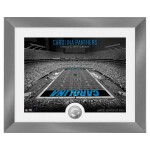 Obraz Carolina Panthers NFL Art Deco Stadium Silver Coin