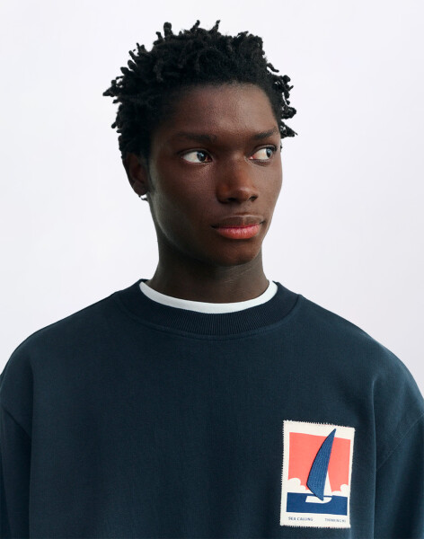 Thinking MU Leon Optimist Sweatshirt BLUE L