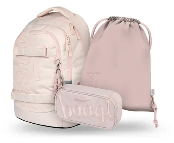 BAAGL SET 3 - Školní set Skate max Creamy: batoh / penál / sáček (A-35385)