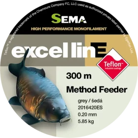 Sema Method Feeder Teflon šedá / Rybářský vlasec / 300 m / 0,28 mm / 9,85 kg