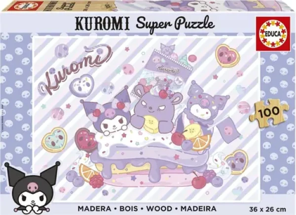 EDUCA Dřevěné puzzle Kuromi