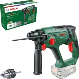 BOSCH UniversalHammer 18V zeleno-černá / Aku kombinované kladivo / SDS-plus / 2,0 J / 4 režimy / bez aku a nabíječky (06039D6001)