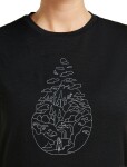 ICEBREAKER Wmns Mer 150 Tech Lite III SS Tee Hike Path, Black velikost: L