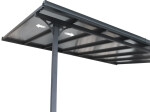ROJA BRUCE H pergola - ŠEDÝ polykarbonát