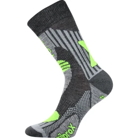 VOXX Ponožky zimní thermo z merino VISION se stříbrem TMAVĚ ŠEDÉ 35-38 110052
