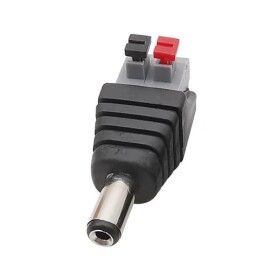 DC konektor s pružinovou svorkou 5,5 x 2,1 mm - Samec