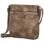 Trendy dámská koženková crossbody kabelka Diana, khaki